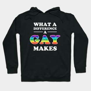 What A Difference A Gay Makes Hoodie